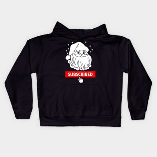 Cute Santa Claus Christmas Funny Social Media Meme Kids Hoodie